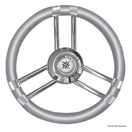 Volante C inox/grigio 350 mm 45.137.02