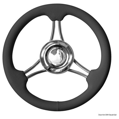Volante razze curvo nero mm 350 45.152.01