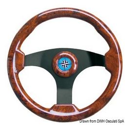 Volante Technic nero/radica 45.163.01