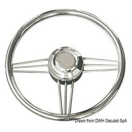 Volante inox lucido 370 mm 45.176.35