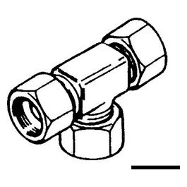 Raccordo a T 3/8'' Ultraflex (TF38) 45.290.23