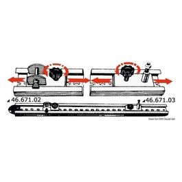 Cursore inox e cavallotto ad U 46.671.02