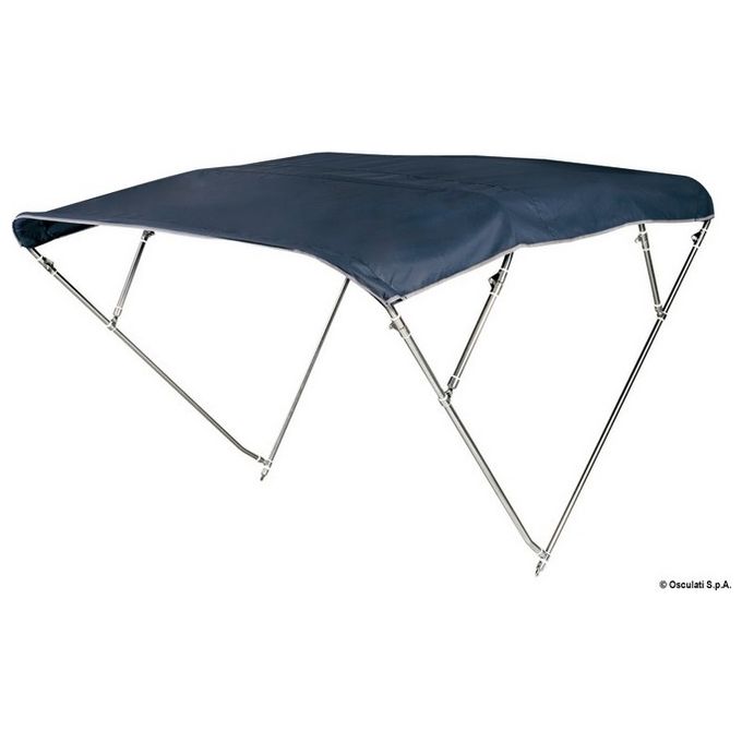 Capottina 4 archi Inox alta cm 180/190 blu 46.921.21