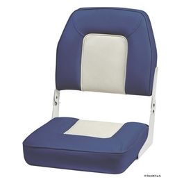 Sedile con schienale ribaltabile De Luxe bianco/blu 48.403.03