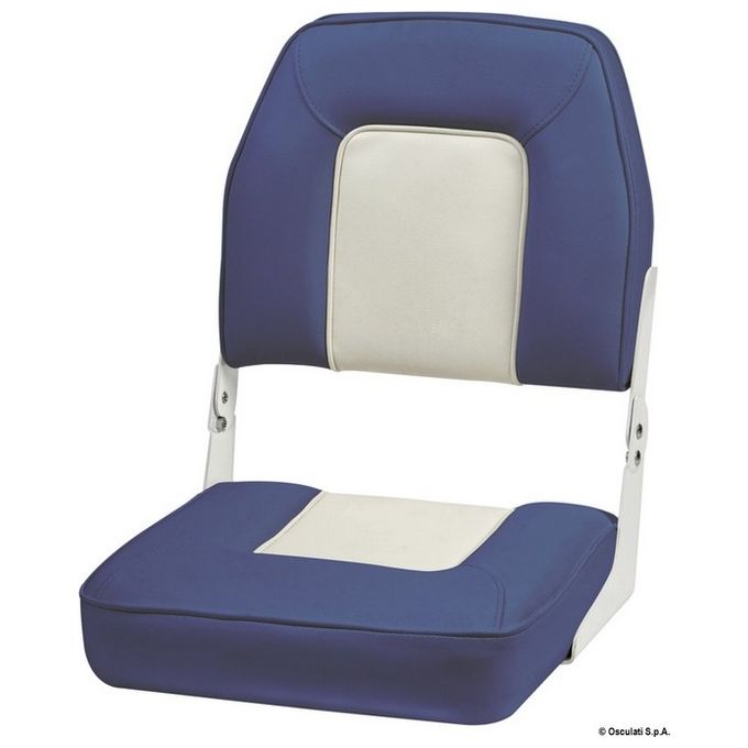 Image of Sedile con schienale ribaltabile De Luxe bianco-blu 48.403.03