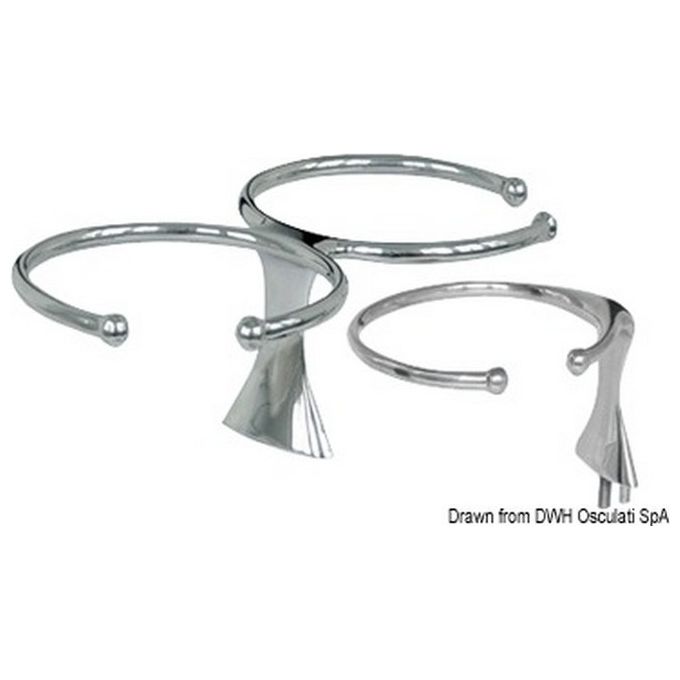 Image of Portabicchieri inox doppio con prigionieri 48.429.02