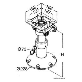 base e colonna + supporto sedile h. 340/470 48.709.99