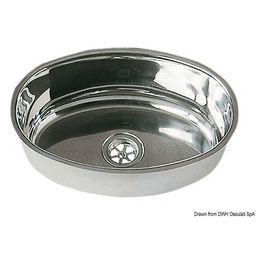 Lavello inox ovale 240 x 375 mm 50.186.84