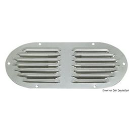 Presa d''aria ovale inox 235 x 118 mm 53.022.02