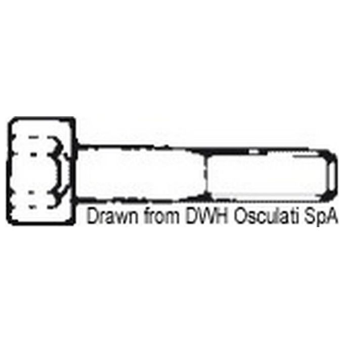 Brugola cilindrica 4X20 AISI 304 BRUG4X20 A2-912-04X020