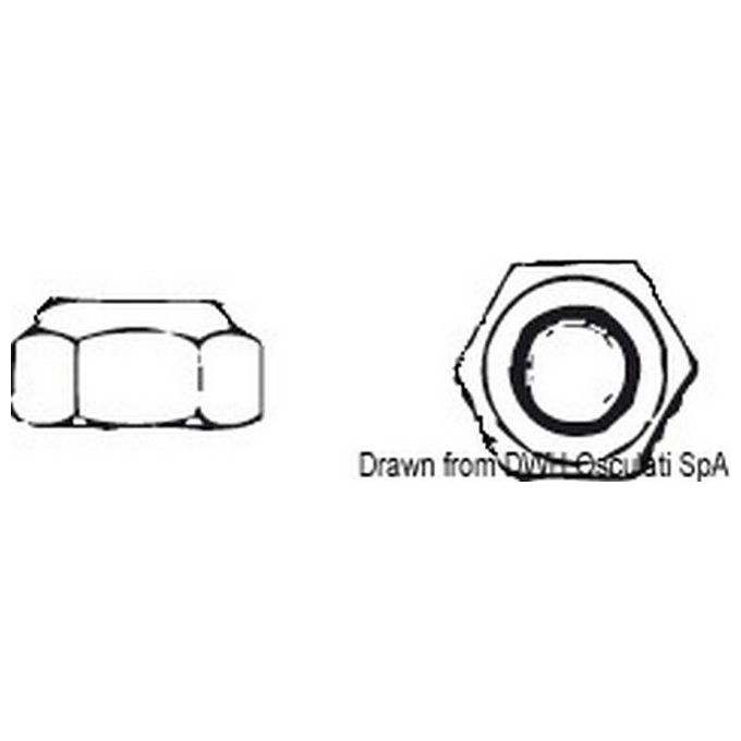 Dadi autobloccante 8 AISI 304 autobloccante 8 A2-982-08