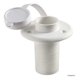 Basetta plastica bianca incasso piano 3 contatti 