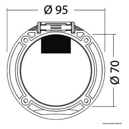 Osculati Box e coperchio Classic Evo foro trasversale 