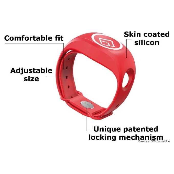 Image of Osculati Braccialetto MOB+rosso xBAND