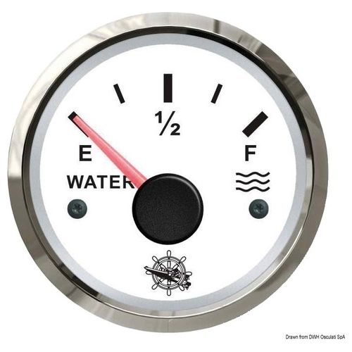 Osculati Indicatore livello acqua 10-180 Ohm bianco/lucida 