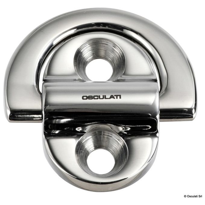 Image of Osculati Pad eye 45x45 mm anello 6 mm (2 fori) BL 1800 kg