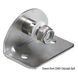 Piastrina 90° compact filetto 8 mm c/perno interno 