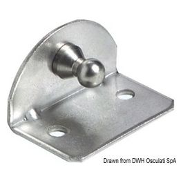 Piastrina 90° compact sfera 10 mm interno 