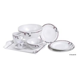 Osculati Set 6 piatti fondi antiscivolo diametro 22,5 cm 