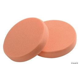 Osculati Tamponi in schiuma per lucidatrice arancio medio-rigido (confezione da 2 pz)