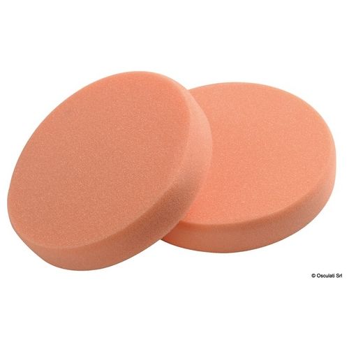 Osculati Tamponi in schiuma per lucidatrice arancio medio-rigido (confezione da 2 pz)