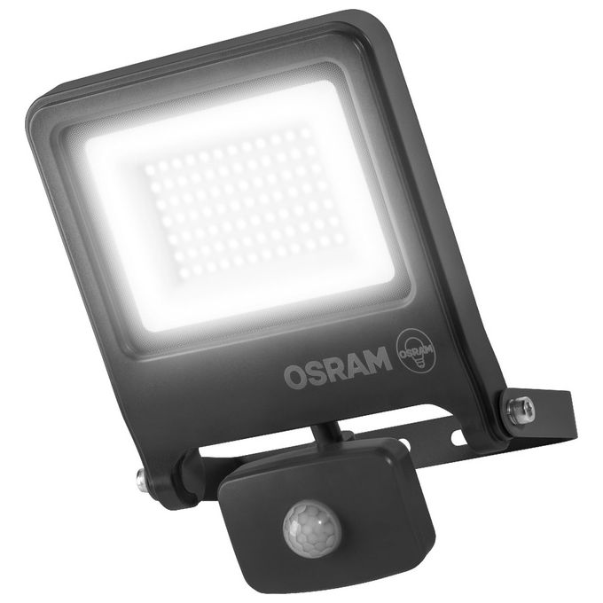 Osram Endura Flood PC 50W, Proiettore LED con Sensore 4000K 5000 Lumen, Grigio Scuro