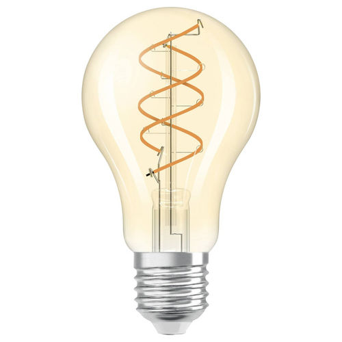 409187 Lampadina LED Vintage 1906 Classic Slim E27 Pera Filamento Oro 8W Dimmerabile
