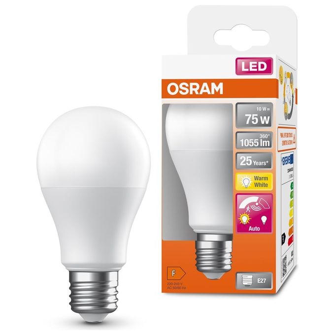 Osram Motion e Daylight Lampadina Led Star Bianco Opaco E27