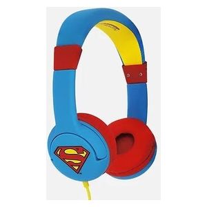 OTL Technologies Superman Man of Steel Cuffie Junior con Funzione Limitativa del Volume a 85Db per Bambini di Eta' 3-7 Anni