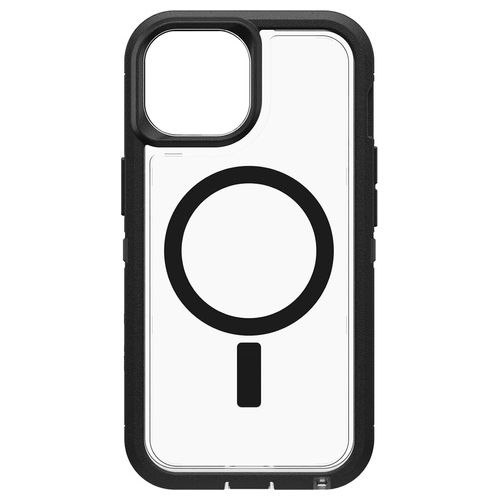 OtterBox Defender XT Cover per iPhone 15 / iPhone 14 / iPhone 13 con MagSafe Clear/Nero