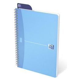 Quaderno Spiralato My Colours Formato A5 180 Pagine Carta 90gr Rigatura 5mm Azzurro 5 Pezzi