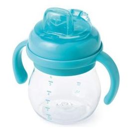 Tot Transitions – Tazza Primi Sorsi 180 ml, beccuccio a mandorla, manici rimovibili, anti-perdita, senza BPA, azzurra