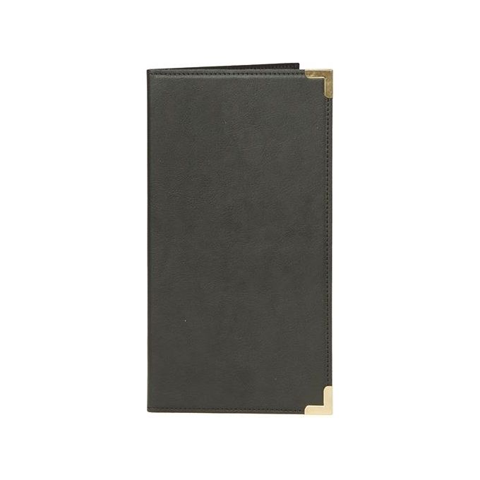 Portaconto in pelle nero Classic 23x13