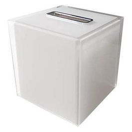 Porta Fazzoletti Rainbow Bianco Resina 15x14,5x14,5 Cm