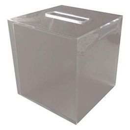 Porta Fazzoletti Rainbow Grigio/Argento Resina 15x14,5x14,5 Cm