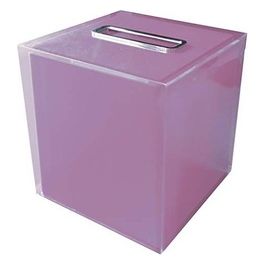 Porta Fazzoletti Rainbow Lilla Resina 15x14,5x14,5 Cm