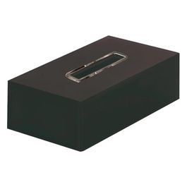 Porta Fazzoletti Rainbow Nero Resina 7,5x25x13,5 Cm