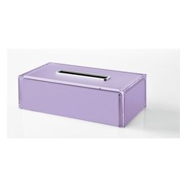 Porta Fazzoletti Rainbow Lilla Resina 7,5x25x13,5 Cm