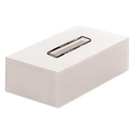 Porta Fazzoletti Rainbow Bianco Resina 7,5x25x13,5 Cm