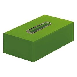 Porta Fazzoletti Rainbow Verde Acido Resina 7,5x25x13,5 Cm