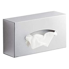 Porta Fazzoletti Cromato Metallo 12x23x7 Cm