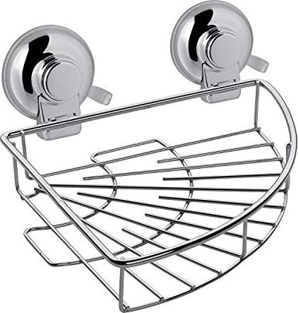 Gedy Porta Sapone Angolare Portaoggetti Filo Cromato Metallo 10x19x19 Cm