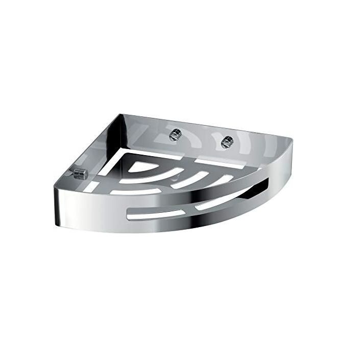 Gedy Porta Sapone Porta Oggetti G-Nerva Cromato Metallo 4,5x21x21 Cm