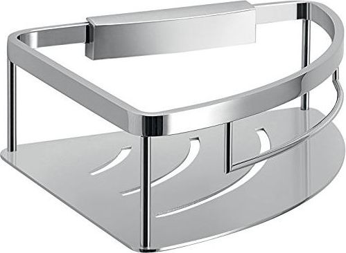 Gedy Porta Sapone Angolare Portaoggetti Filo Top Cromato Metallo 7,2x19,6x19,6 Cm