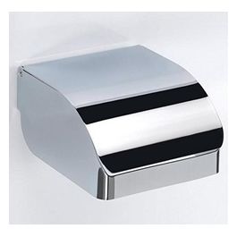 Portarotolo Distributore Carta Igienica Cromato Metallo 7,2x12x14,2 Cm