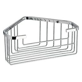 Porta Sapone Angolare Filo Cromato Metallo 8x20x15,1 Cm