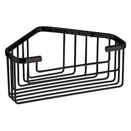 Porta Sapone Angolare Filo Nero Metallo 8x20x15,1 Cm