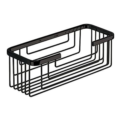 Gedy Porta Sapone Doppio Filo Nero Metallo 8,6x25,2x10,2 Cm