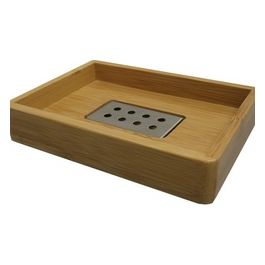 Porta Sapone Bambu Faggio Naturale Bambu 2,5x13,4x9,6 Cm