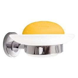 Porta Sapone Ficus Cromato Metallo 5x11x12,5 Cm